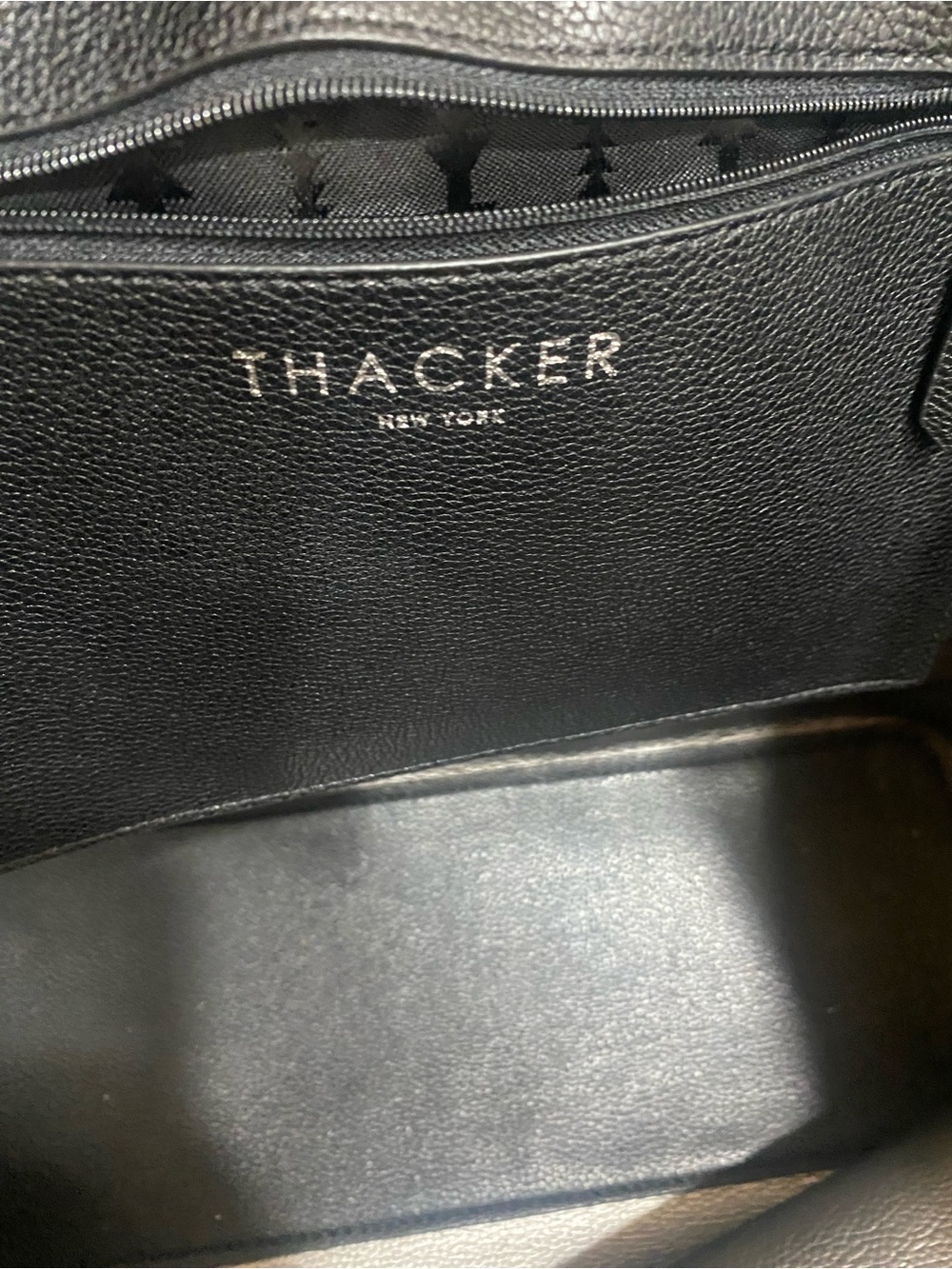 THACKER NEW YORK Fran Large Tote Bag LeatherTote Bag NWT $198 - Picture 6 of 10